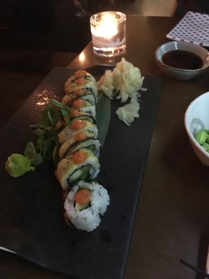 Zucchini rolls. Yammy at East  in Stockholm