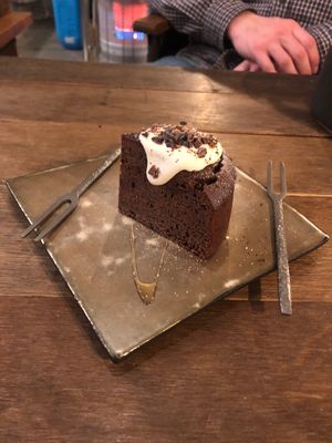 Chocolate cake  at Off-Grid Cafe - Physical in Sapporo
