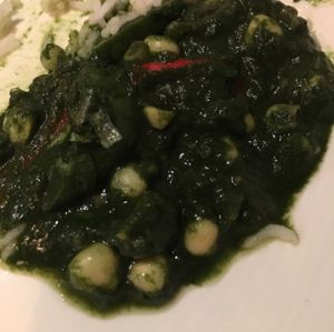 Spinach and corn dish  at Steam in Rotorua