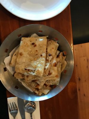 2 x Garlic Naan - $4 each portion at Steam in Rotorua