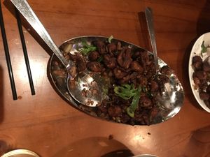 Baby corn and mushroom salt and pepper  at Steam in Rotorua