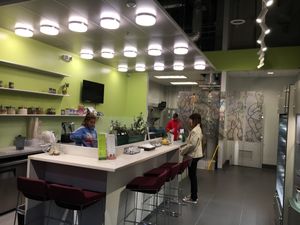 Inside at Puree Juice Bar in Fairfax