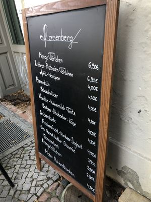 Menu  at Rosenberg in Potsdam