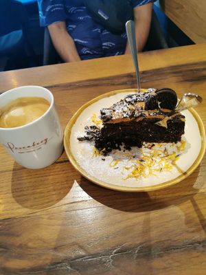 Peanut butter chocolate cake at Rosenberg in Potsdam