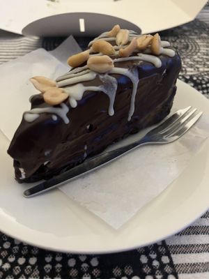 Gluten free snickers cake   at Rosenberg in Potsdam