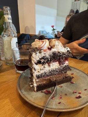 Black forest cake - slightly too sweet  at Rosenberg in Potsdam
