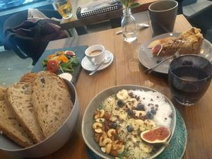 Some breakfast options at Rosenberg in Potsdam