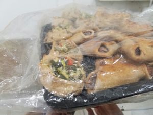 Vegan zucchini in dough at La Esquina de las Flores in Buenos Aires