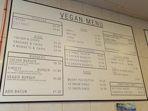 Latest menu - seems to change regularly at Shakey Shakey in Ramsgate