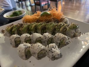 Some of the most delicious vegan rolls   at Tokyo in Chattanooga