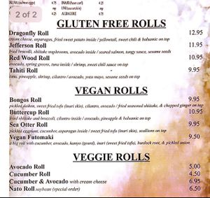 House Specialty Rolls at Tokyo in Chattanooga