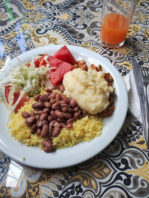 Buffet to chose from #Veganuary at Govinda Restaurante e Pizzaria Vegetariana in Porto Alegre