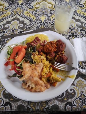 All vegan... I miss my Tofurcky... at Govinda Restaurante e Pizzaria Vegetariana in Porto Alegre