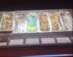 some of the flavors (all vegan :) ) at Mad Pops in Seminyak