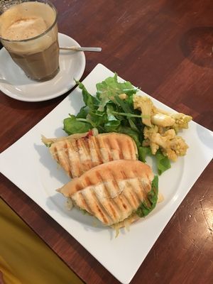 Vegan panini- Tofu and pesto  at Taste and Scent in Kanazawa