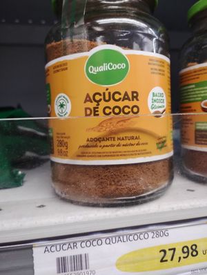Coconut sugar for health at Natureza in Porto Alegre