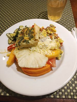 Fresh fruit every day M-F 11am to 2:30pm. at Natureza in Porto Alegre