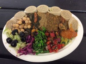 Vibrant house plate. at Ethiopiques - Boiler House in East London
