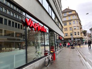 outside at Vapiano in Zurich