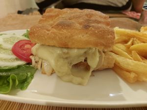 Cheesy garlic mushrooms on ciabatta at Rad Rabbit in Chiang Mai