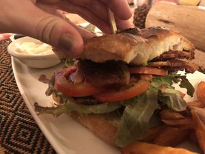 Eggplant foccaia at Rad Rabbit in Chiang Mai