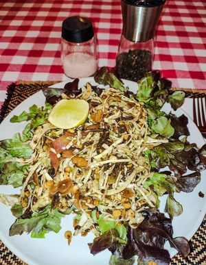 Tea Leaves Salad at Rad Rabbit in Chiang Mai