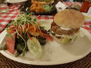 BBQ jackfruit sandwich at Rad Rabbit in Chiang Mai