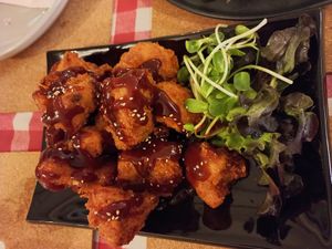 Breaded mushrooms at Rad Rabbit in Chiang Mai