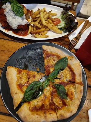 Rad Margarita has perfect cheese and the overbaked bread with eggplant was amazing too at Rad Rabbit in Chiang Mai