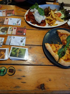 They have boardgames you can try at Rad Rabbit in Chiang Mai