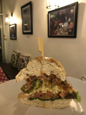 Jack fruit burger  at Rad Rabbit in Chiang Mai