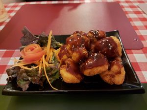 Breaded cauliflower appetiser at Rad Rabbit in Chiang Mai