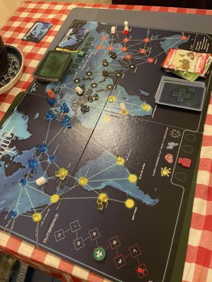Pandemic board game   at Rad Rabbit in Chiang Mai