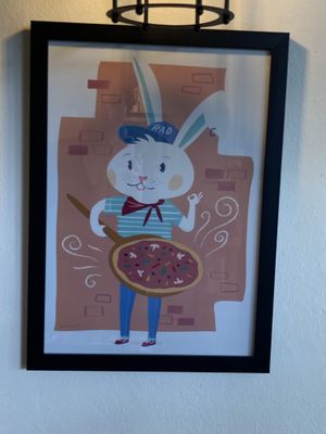 Adorable art  at Rad Rabbit in Chiang Mai