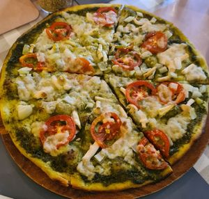 Farm villa pizza at Rad Rabbit in Chiang Mai