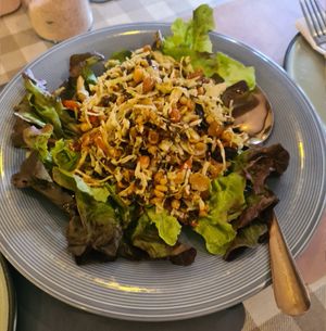 Leaf tea salad at Rad Rabbit in Chiang Mai