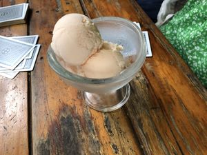 vanilla coconut ice cream   at Rad Rabbit in Chiang Mai