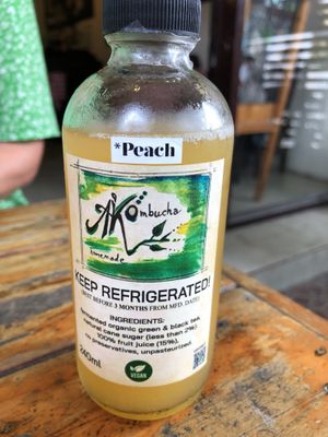 peach kombucha  at Rad Rabbit in Chiang Mai