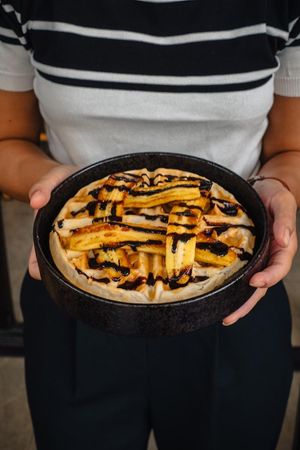Peanut butter banana and chocolate waffles at Rad Rabbit in Chiang Mai