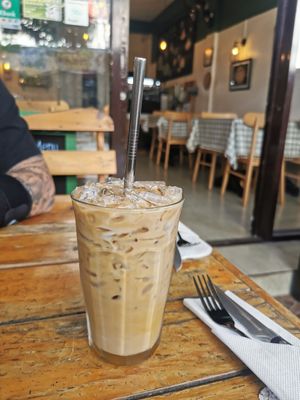 Iced Latte at Rad Rabbit in Chiang Mai