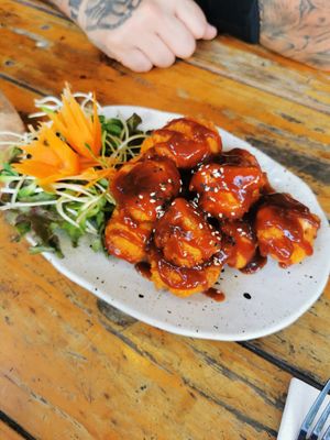 Cauliflower Wings with BBQ Sauce at Rad Rabbit in Chiang Mai