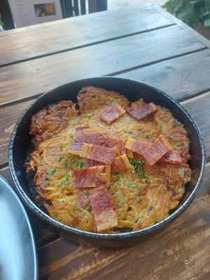 Hash browns at Rad Rabbit in Chiang Mai