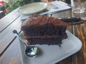 Choc cake at Rad Rabbit in Chiang Mai