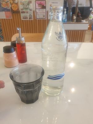 Water - 7/10 nice bottle and size but no ice at Rad Rabbit in Chiang Mai