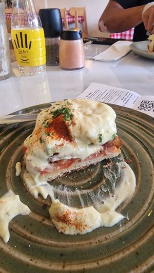 Benedict egg at Rad Rabbit in Chiang Mai