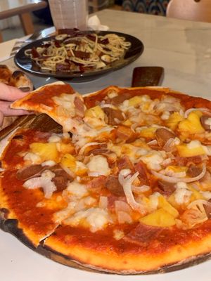 Hawaii pizza (Thin crust)  at Rad Rabbit in Chiang Mai