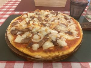 Hawaiian pizza  at Rad Rabbit in Chiang Mai