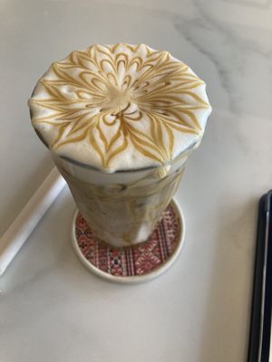 Caramel macchiato iced  at Rad Rabbit in Chiang Mai