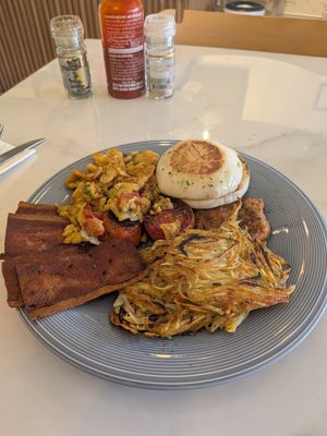 Best vegan bacon so far at Rad Rabbit in Chiang Mai