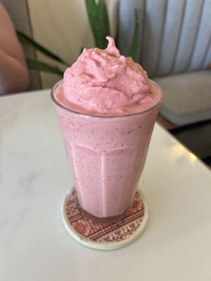 Strawberry smoothie   at Rad Rabbit in Chiang Mai
